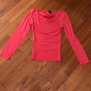 Gap Orange Cowl Neck Top